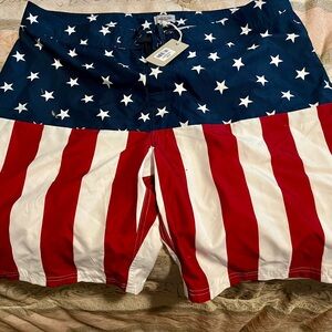 American Flag Swimsuit men’s size 42